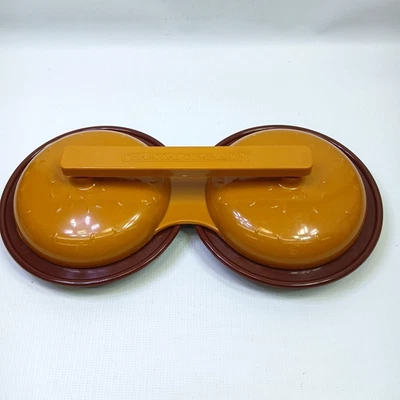 Prensa de hamburguesas de carbón acompañante hamburguesa empanada vegetal relleno molde parrilla 2005 Foto 1 de 4