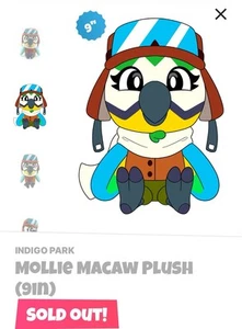 Youtooz * Mollie Macaw * Indigo Park * 9” Plush * NEW * Sold Out * In Hand - Picture 1 of 4