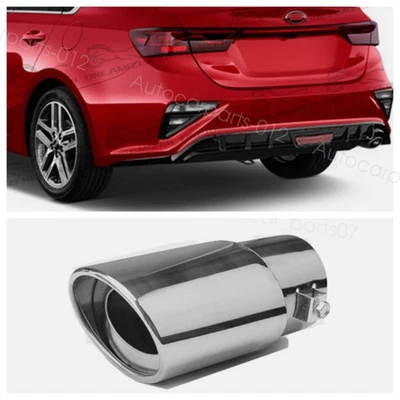 For Kia Forte Forte5 GT Line Stainless Steel 2.1" Exhaust Pipe Tail Muffler Tip Foto 1 de 4