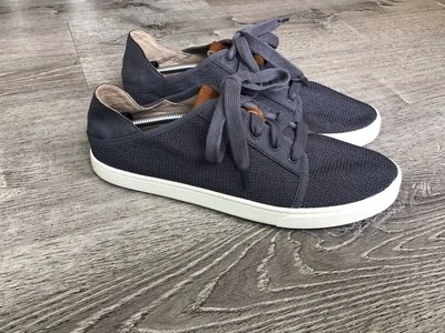 OLUKAI Womens Pehuea Li Size 9.5 Gray lace up slip on Sneakers Casual Shoes - Image 1 of 4