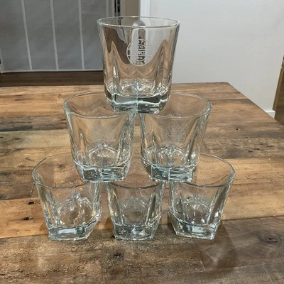 Set of 6 Dewar’s Scotch Glasses Libbey DuraTuff USA Heavy Base 10 oz Mint Unused - Image 1 of 4