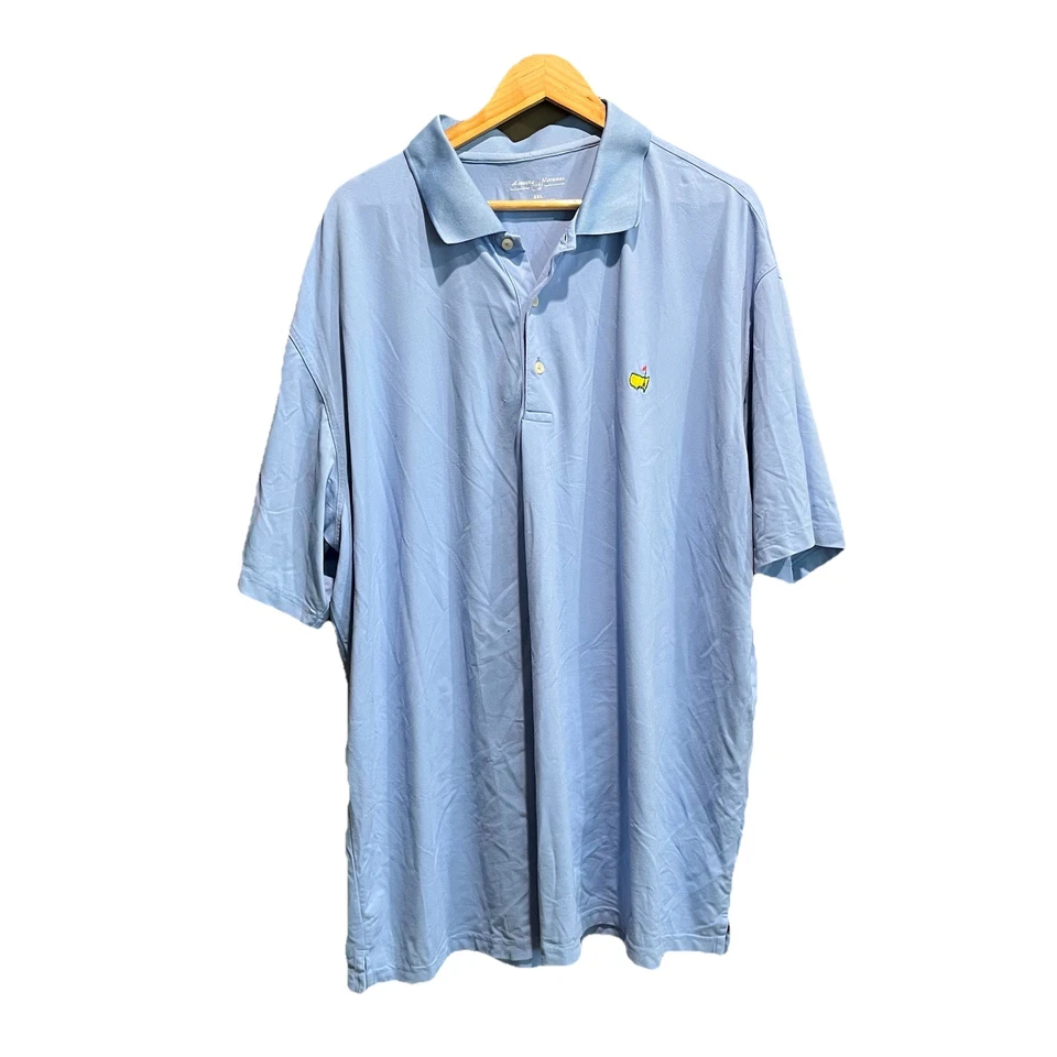 Camiseta polo para hombre Augusta National Masters azul claro manga corta talla XXL Foto 1 de 4