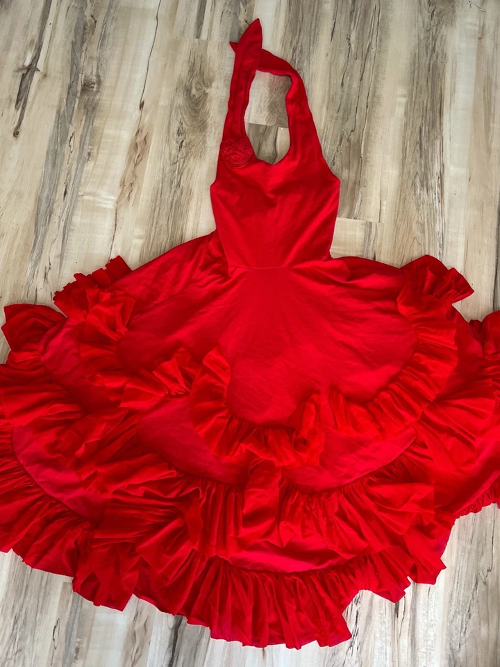 Красное платье для кукольного торта размер 10 - Изображение 1 из 4