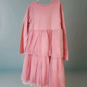 Hannah Andersson Pink Tulle Long Sleeve Dress Size 140cm US 10  - Picture 1 of 4