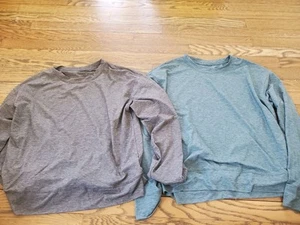 patagonia base layer Shirt Men’s S Lot Of 2 Green And Gray Active Performance  - Picture 1 of 5