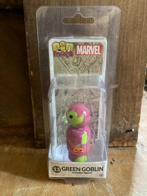 Figura de acción 2" Green Goblin madera #13 Pin Mate juguete Spider-Man 2017 Marvel NUEVO Foto 1 de 4