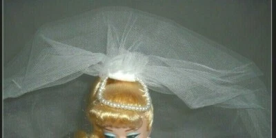 MUÑECA VELO BARBIE MATTEL REPRO DÍA DE BODA BLANCO VELO DE BODA ACCESORIO DE MODA Foto 1 de 4