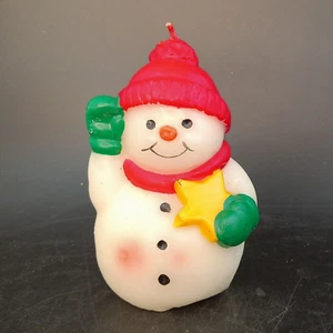 Hallmark Frosty Candle "Compliments by Crowning Touch" Christmas Snowman 1980's - Picture 1 of 6