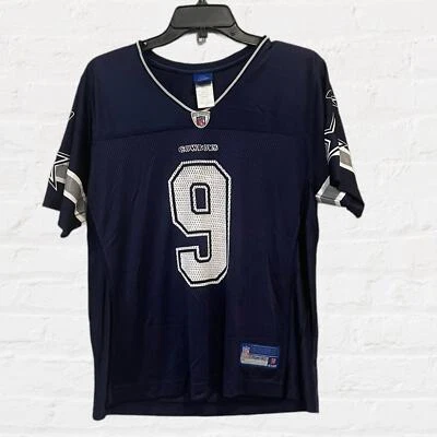 Camiseta para mujer Reebok Dallas Cowboys #9 Tony Romo talla grande” Foto 1 de 3