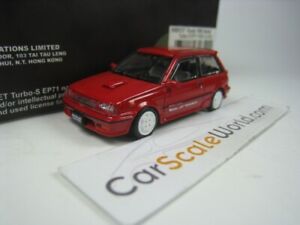 TOYOTA STARLET TURBO-S (EP71) LHD 1988 1/64 BM CREATIONS (RED)