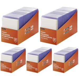 1000 Card Sleeves Top Loaders for Cards 3"X4" Baseball Card Protectors Hard P... - Picture 1 of 5