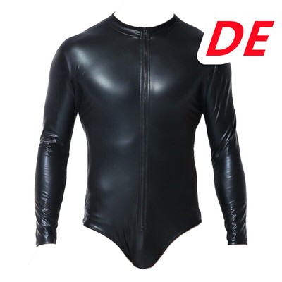 DPois Herren Bodysuit Baumwolle Kurzarm - Bequemer Einteiler Als Unterhemd