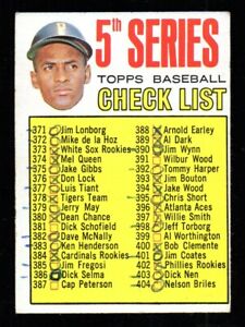 ROBERTO CLEMENTE PIRATES 5TH SERIES CHECK LIST 1967 TOPPS #361 MARKED NO CREASES