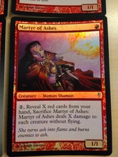Foil Martyr of Ashes, Coldsnap MTG