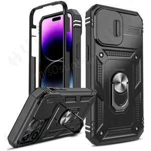 ShockProof Magnetic Bumper Hard Ring Case For iPhone 16 15 14 13Pro Max 12 Cover - Picture 1 of 19