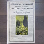 ALTES WERBUNGSPLAKAT 1930 P.L.M. TLEMCEN TOURISMUS ALGERIEN