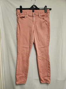 Ladies GAP Denim Coral Pink Skinny Jeans Size 10 (28 Regular) - Picture 1 of 2