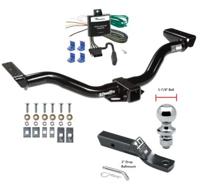 Trailer Tow Hitch For 00-04 Nissan Xterra Complete Package w/ Wiring 1-7/8" Ball - Image 1 of 4