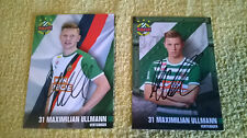 Autogramm Autogrammkarte 2 x Rapid Wien Ullmann Fußball Karte Rapid Bundesliga