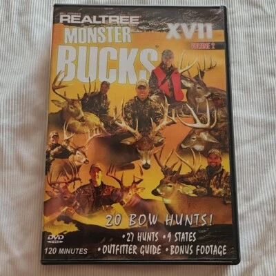 REALTREE MONSTER BUCKS XVII VOLUME 2 Bow Hunts 27 Hunts Whitetail Buck DVD - Image 1 of 4