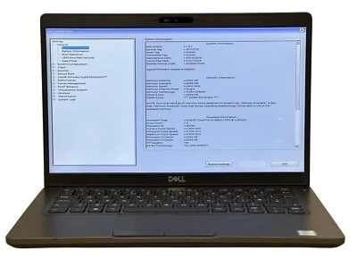 Dell Latitude 5400 14" Quad i5 8265U 8GB RAM 256GB NVMe WIFI Webcam Laptop DL5 - Image 1 of 4