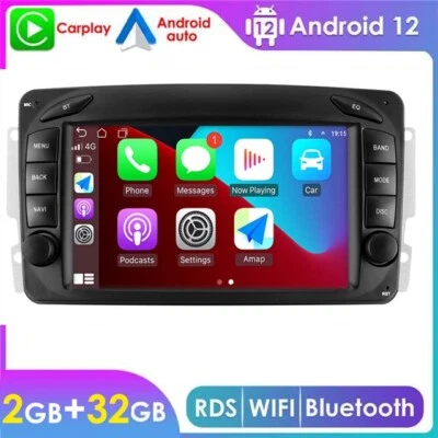 Android 13 Carplay для Mercedes Benz C230 C240 CLK55 W209 радио стерео GPS навигатор - Изображение 1 из 4