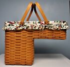 Longaberger 1999 Step it Up Stair Basket w/ Liner Odds & Ends Combo Catch All
