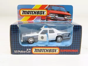 Matchbox K-78W SuperKings Plymouth Police White NIB - Picture 1 of 5