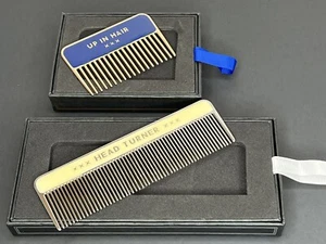 “Head Turner”/“Up In Hair” Metal Comb Set (4.8”/2.75”) - Picture 1 of 2