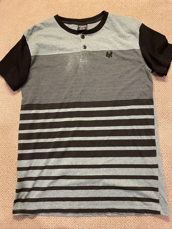 Camiseta Zoo York Verde Negro Rayas Niños Grande L Foto 1 de 1