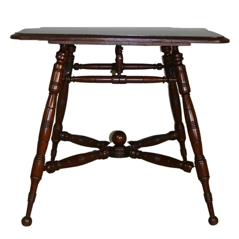 Antique Kitchen Table, Antique Oversize Parlor Stand Small Dining Table #17120 Cover