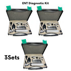 3 x kit de diagnostic médical ORL DEL otoscope ophtalmoscope ensemble outils chirurgicaux, CE