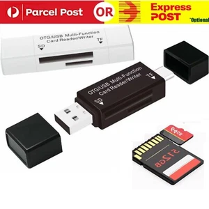 USB-C OTG Adapter SD TF Micro Card Reader For iPhone Samsung MacBook PC Laptop - Picture 1 of 7
