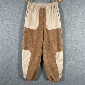 H&M Pants Mens US Medium Brown Fleece Deep Pile Sweat Sweatpants Hip Hop - Picture 1 of 12