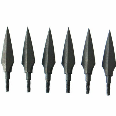 Archery Traditional Arrowheads Broadheads Bow Arrow Tips Screw Hunting 150 Grain - Image 1 of 4