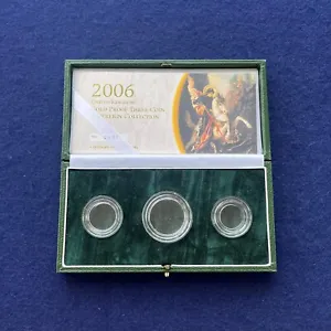 More details for 2006 gold proof three coin sovereign collection double single half empty m262