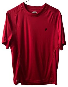 FILA Sport T-Shirt Mens Small Athletic Red Short Sleeve Sport Pickleball Tennis - Picture 1 of 4