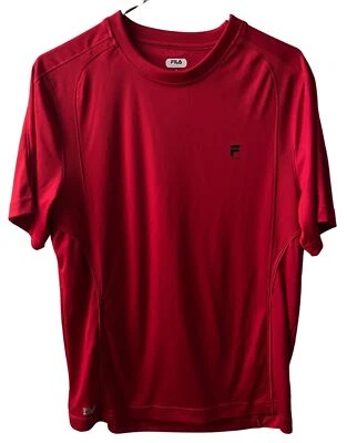 FILA Sport T-Shirt Mens Small Athletic Red Short Sleeve Sport Pickleball Tennis - Image 1 of 4