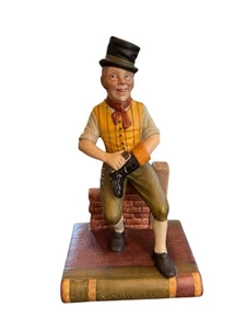 Vintage 1978 Aynsley Dickens Series Sam Weller Porcelain Figurine Bookend UK - Picture 1 of 7
