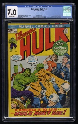 Incredible Hulk (1962) #147 CGC FN/VF 7.0 Off White Doc Samson Appearance! - Image 1 of 2