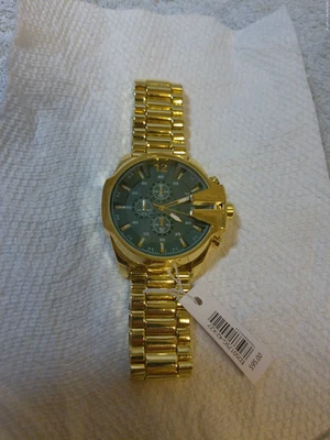 Reloj cronógrafo Ed Hardy para hombre tono dorado nuevo con etiqueta Foto 1 de 4