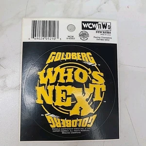 WCW Goldberg Round 3" Bumper Sticker Whos Next WWE Wrestling Racing Champions - Picture 1 of 2