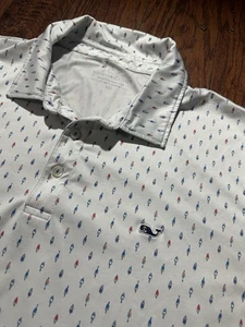 Vineyard Vines Sankaty XL Mens Polo Shirt Stretch Performance - Picture 1 of 7