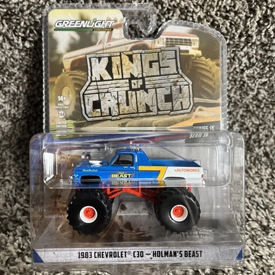Camión monstruo Chevrolet C30 1983 1:64 Holman's Beast Greenlight ¡Nuevo!! Foto 1 de 4