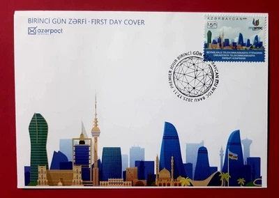 Azerbaiyán 2025 * Telecomunicaciones Internacionales * CONFERENCIA * SELLO * FDC Foto 1 de 2