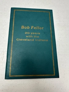 Vintage 1956 Bob Feller 20 Jahre mit Cleveland Indians Widmungsbuch - Bild 1 von 5