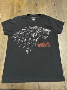 Game of Thrones T-Shirt Size Large Official HBO Merch - Black Short Sleeve Men's - Picture 1 of 6