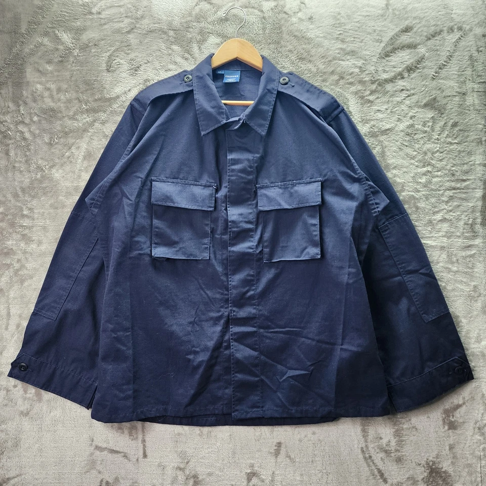 Propper Shirt Mens Large Khaki Button Up Short Sleeve Tactical Uniform Outdoors - Image 1 of 4