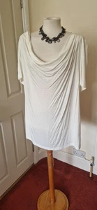 NWT RRP £24 Lovely Monsoon Draped Top -size 22 - Picture 1 of 9