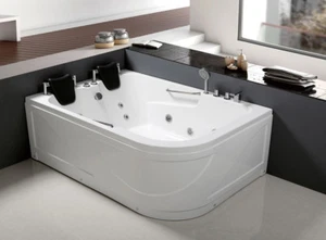 VASCHE VASCA IDROMASSAGGIO BAGNO 170X120 R-22 IDROGETTI+OZONO LED + RISCALDATORE - Foto 1 di 1